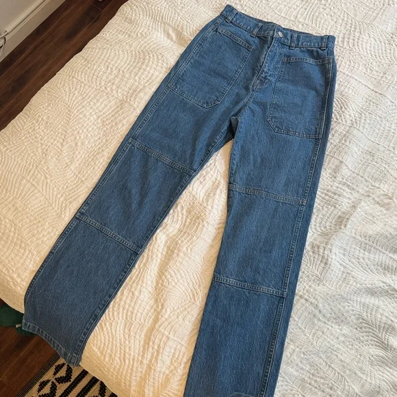 Madewell 90s Straight Leg Denim Utility Jean Size 25 - Picture 7 of 12